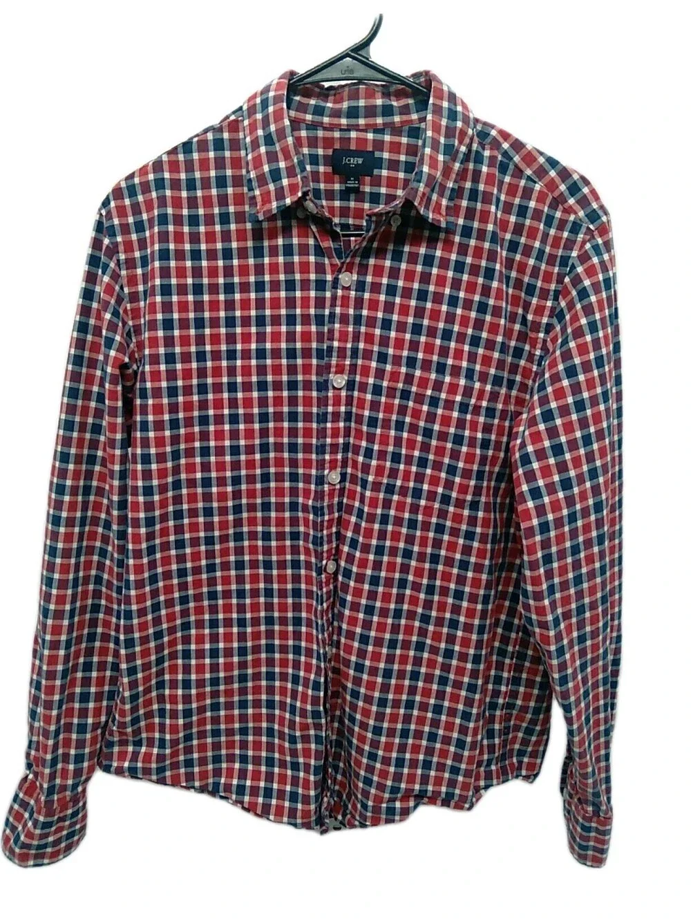 J Crew Shirt Mens Medium Multicolor Plaid Check Casual Preppy Classic Button Up